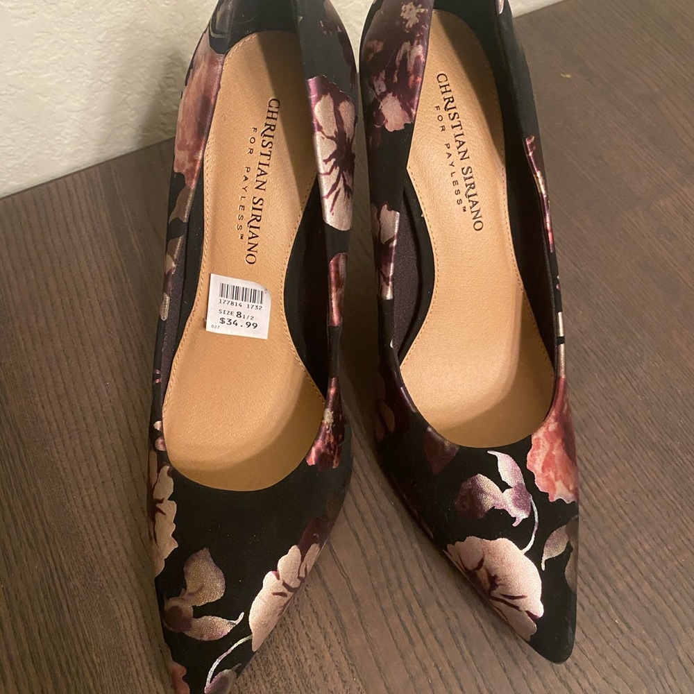 Christian Siriano Floral Heels.